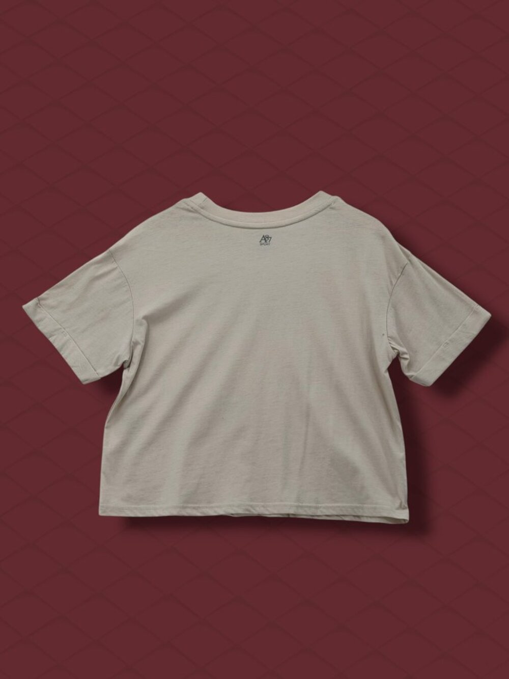 Aeropostale‎ Sport Beige Plaid Logo T-Shirt M NWT - Picture 4 of 5